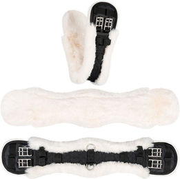 Equinate Sattelgurt Luke mit synthetischem Lammfell anatomisch - 50 cm – Bild 1 von 5