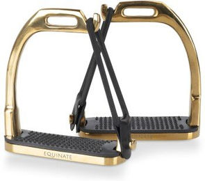 Produktbild von Equinate Sicherheitssteigbügel Belfast gold 10 cm