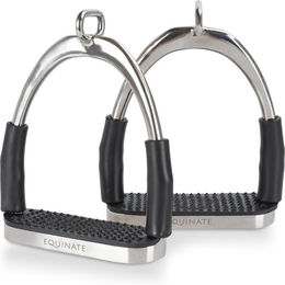 Equinate Sicherheitssteigbügel Charles silber 12 cm – Bild 1 von 3
