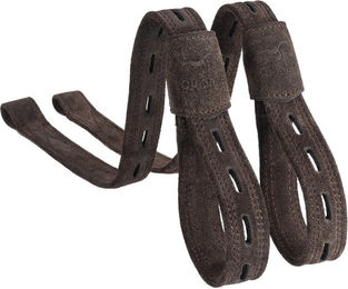 Equinate Slimline Mono Steigbügelriemen Columbia aus Wildleder braun – Bild 1 von 5