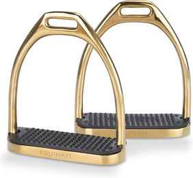Equinate Steigbügel Luna 10 cm Gold – Bild 1 von 3