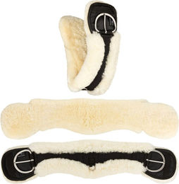 Produktbild von Equinate Western Mondgurt anatomisch Lammfell 80 cm - 32" Natur
