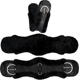 Produktbild von Equinate Westerngurt Classical mit echtem Lammfell