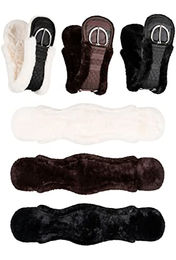 Produktbild von Equinate Westerngurt Classical mit synthetischem Lammfell