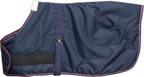 Produktbild von EQUITHÈME TYREX 1200 D Fohlendecke Größe M 95 cm marineblau/bordeauxrot