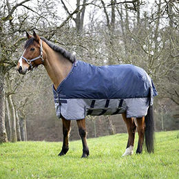 Equithème Tyrex 600D Belly Belt Pferdedecke marineblau/grau – Bild 1 von 9