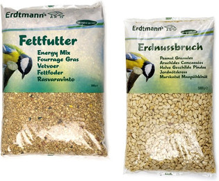 Produktbild von Erdtmann´s Fettfutter 5kg + energiereicher Erdnussbruch 5kg