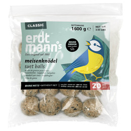 Produktbild von Erdtmanns 20 Meisenknödel ohne Netz im Polybeutel