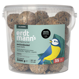 Produktbild von Erdtmanns 35 Meisenknödel ohne Netz im Eimer