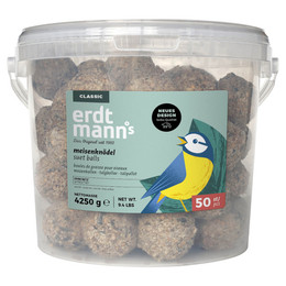 Produktbild von Erdtmanns 50 Meisenknödel ohne Netz im Eimer