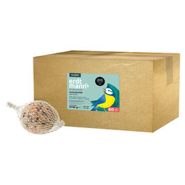 Produktbild von Erdtmanns 60 Meisenknödel biologisch abbaubares Netz im Karton