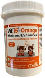 Produktbild von Ergänzungsfutter für Hunde und Katzen Osalia Vit'i5 Orange CA:P=3
