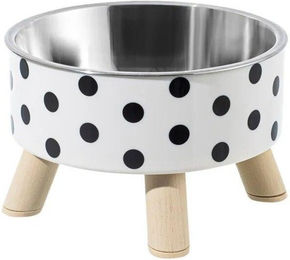 Produktbild von Erhöhter Katzen-Futternapf, Anti-Erstickungsschutz, erhöhter Katzenfutter-Wassernapf mit Ständer, Haustierfütterung, Trinkzubehör Dot