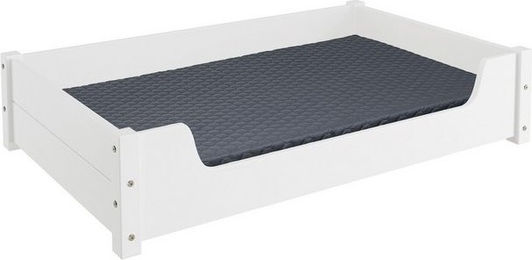 Produktbild von ERST-HOLZ Tierbett Hundebett für große Hunde 100x60 Kiefer weiß
