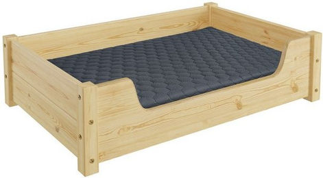 Produktbild von ERST-HOLZ Tierbett Kuscheliges Haustierbett 80x50 cm Kiefer natur