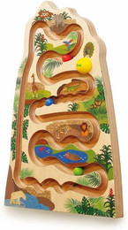 Produktbild von Erzi Outdoor-Spielzeug Birkensperrholz Kugelbahn Zoo Set