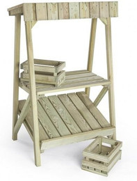 Produktbild von Erzi Outdoor-Spielzeug Kiefernholz Set 3-tlg Marktstand