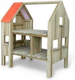 Produktbild von Erzi Outdoor-Spielzeug Kiefernholz Set 4-tlg Puppenhaus