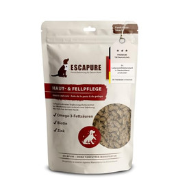 Produktbild von ESCAPURE Haut- & Fellpflege Rindfleisch Snack mit Lachsöl & Vitamin E - 150 g