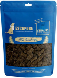 Produktbild von Escapure Hunde Leckerlis Straussen Hupferl - 150 g