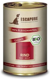 Produktbild von ESCAPURE Nassfutter Hund Bio Adult Rind - 6 x 400 g