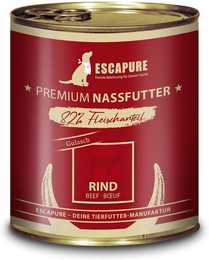 Produktbild von Escapure Rinder Gulasch Dose Menü 6x800g