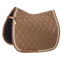 Produktbild von Eskadron Heritage Cotton Glitter Schabracke Almond/Black/True Blue Pony Dressur