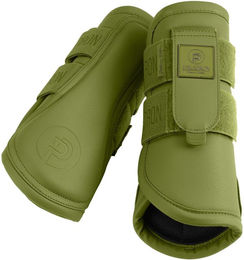 Produktbild von Eskadron Pferde Gamaschen Faux Leather Teak Brown Platinum