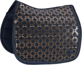 Produktbild von Eskadron Pferde Schabracke Glossy Chain Crystal Teak Brown Platinum