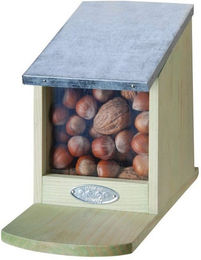 Produktbild von Esschert Design Eichhörnchenkobel Futterstation mit Metalldach