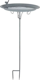 Produktbild von Esschert Design Grey Metal Vogeltränke auf Stab