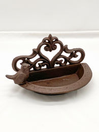 Esschert Design Gusseiserne Vogeltränke Wandfutterschale – Bild 1 von 5