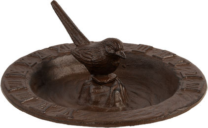 Esschert Design Sonnenuhr mit Vogeltränke - 1 Stk – Bild 1 von 3