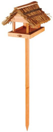 Produktbild von Esschert Design Vogelhaus mit Strohdach und Stab