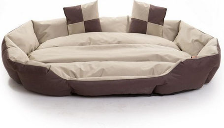 Produktbild von ESTEXO Hundebett Hundekissen Hundekorb 110x80x23 cm Haustierbett Hundesofa Dunkelbra