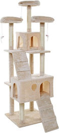 Produktbild von ESTEXO Kratzbaum Katzenbaum Katzenkratzbaum 170 cm Kletterbaum Spielbaum Beige