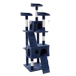 ESTEXO Kratzbaum Katzenbaum Katzenkratzbaum 170 cm Kletterbaum Spielbaum Dunkelgrau – Bild 1 von 10