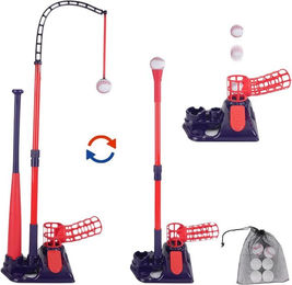 Esun Outdoor-Spielzeug 3-in-1 Baseball Set, T Ball Sets Tee Ball Stand mit Hängendes, Ball Launcher, Indoor Outdoor Sport Spielzeug – Bild 1 von 5