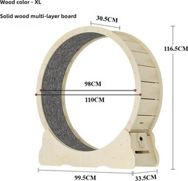 Produktbild von EU Lager Roller Katze Laufband Haustier Fitness Möbel Stille Holz Katze Laufband Pet Roller Spielzeug Katze Kratzen Bord Pet Liefert