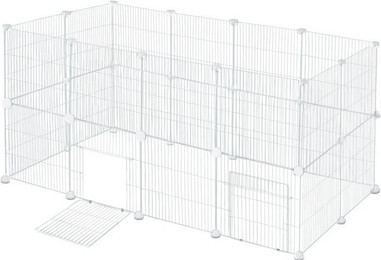 Produktbild von EUGAD Freigehege für Kaninchen mit Tür 142x72x72 cm