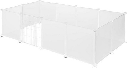 Produktbild von EUGAD Kleintierkäfig Freigehege verformbar und erhöhbar 145x46x75 cm - 12 x 35 cm