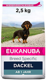 Produktbild von Eukanuba Adult Breed Specific Dachshund Huhn - 3 x 2,5 kg