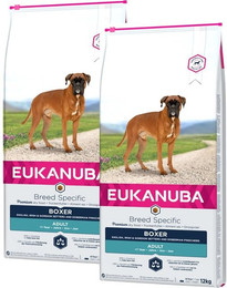 Produktbild von EUKANUBA Adult Breeds Specific Boxer Huhn & Pute - 2 x 12 kg