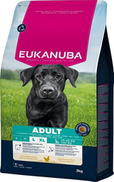 Produktbild von EUKANUBA Adult Large Breeds Chicken 3 kg Trockenfutter für große Hunderassen mit frischem Huhn