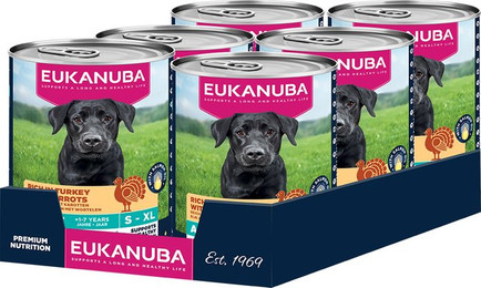 Produktbild von Eukanuba Adult Reich an Pute mit Karotten - Sparpaket: 48 x 400 g