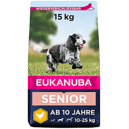 Produktbild von Eukanuba Caring Senior Medium Breed Huhn - 15 kg