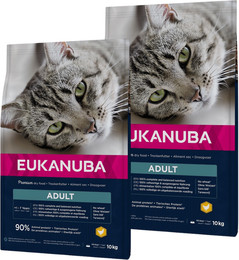 Produktbild von EUKANUBA Cat Adult All Breeds Top Condition Huhn & Leber - 2 x 10 kg