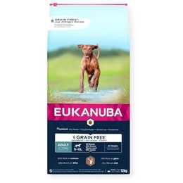 Produktbild von Eukanuba Grain Free Adult Hirschfleisch Trockenfutter für Hunde - 12 kg