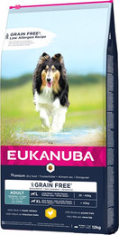 Produktbild von Eukanuba Grain Free Adult Large Breed Huhn - 2 x 12 kg