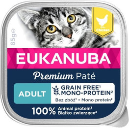 Produktbild von EUKANUBA Grain Free Adult Monoprotein-Pastete Huhn 85 g